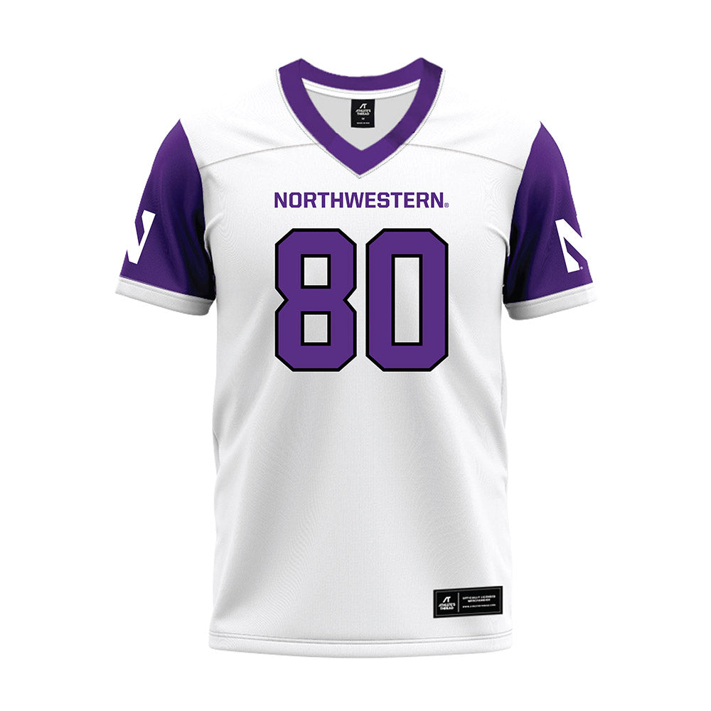 Northwestern - NCAA Football : Braden Blueitt - White Premium Football Jersey-0