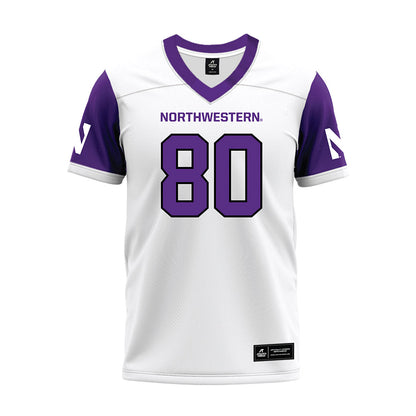 Northwestern - NCAA Football : Braden Blueitt - White Premium Football Jersey-0