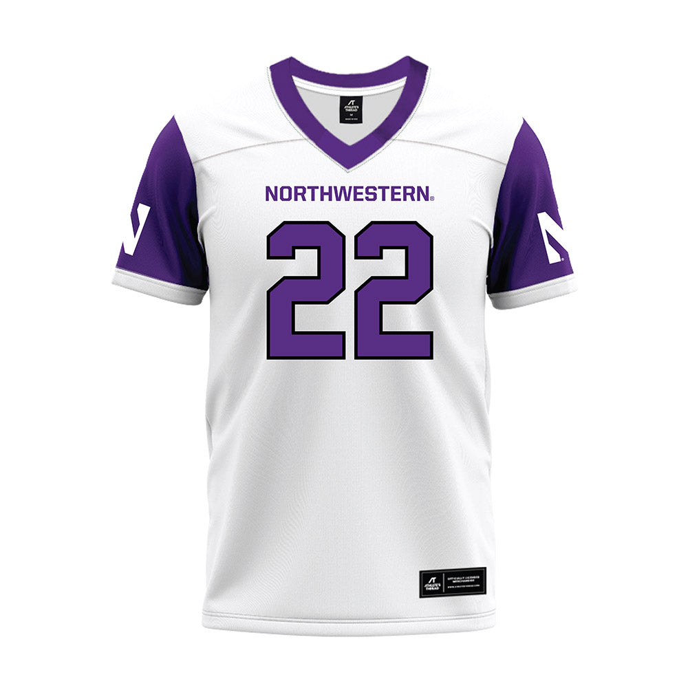 Northwestern - NCAA Football : Terrion Curry-Hicks - White Premium Football Jersey-0