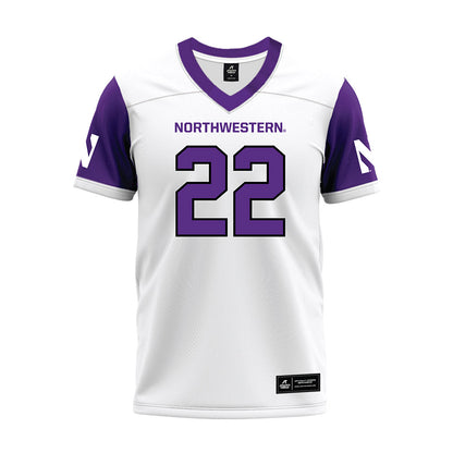Northwestern - NCAA Football : Terrion Curry-Hicks - White Premium Football Jersey-0