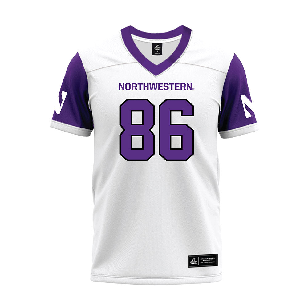 Northwestern - NCAA Football : Alexander Honig - White Premium Football Jersey-0