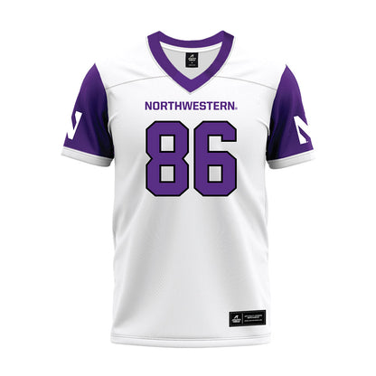 Northwestern - NCAA Football : Alexander Honig - White Premium Football Jersey-0