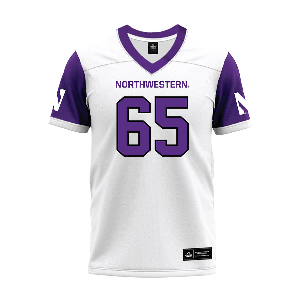 Northwestern - NCAA Football : Jackson Carsello - White Premium Football Jersey-0