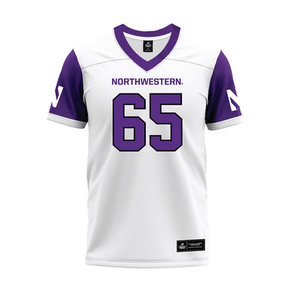 Northwestern - NCAA Football : Jackson Carsello - White Premium Football Jersey-0