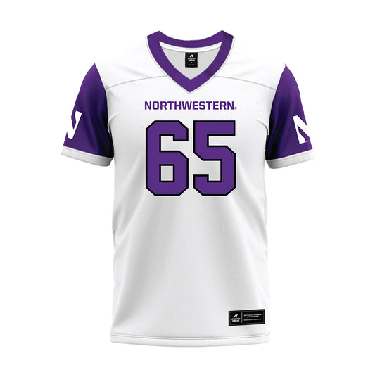 Northwestern - NCAA Football : Jackson Carsello - White Premium Football Jersey-0