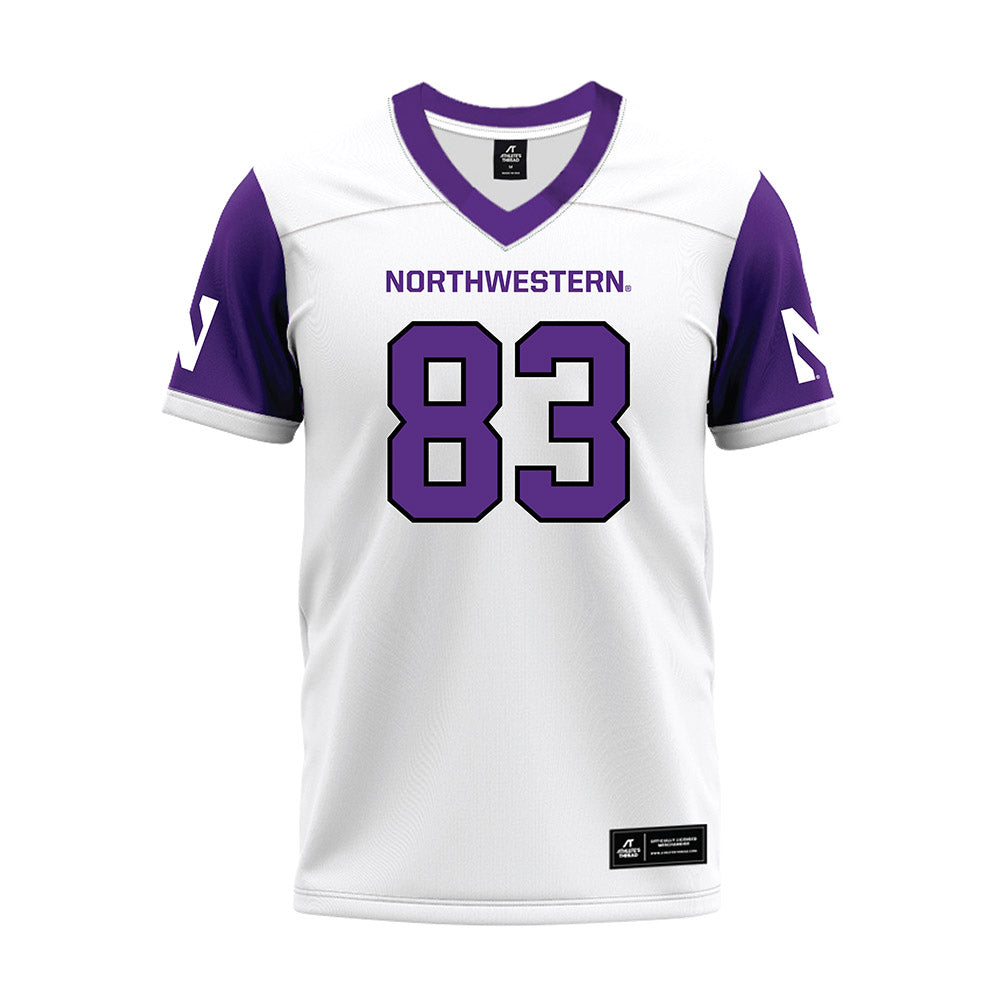 Northwestern - NCAA Football : Blake Van Buren - White Premium Football Jersey-0