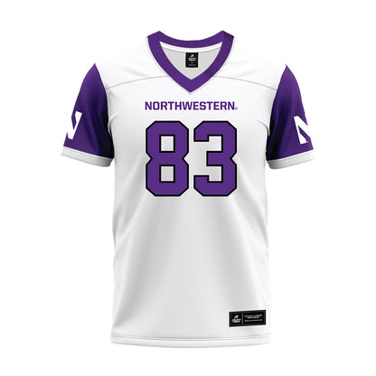 Northwestern - NCAA Football : Blake Van Buren - White Premium Football Jersey-0