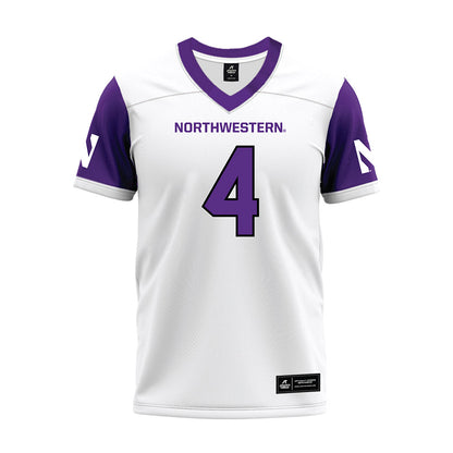 Northwestern - NCAA Football : Nicco Marchiol - White Premium Football Jersey-0