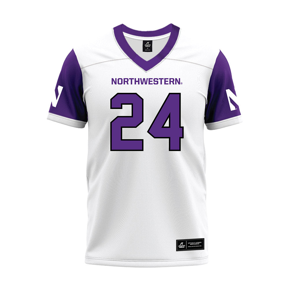 Northwestern - NCAA Football : Jamaal Johnson - White Premium Football Jersey-0