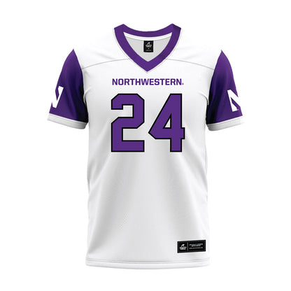 Northwestern - NCAA Football : Jamaal Johnson - White Premium Football Jersey-0