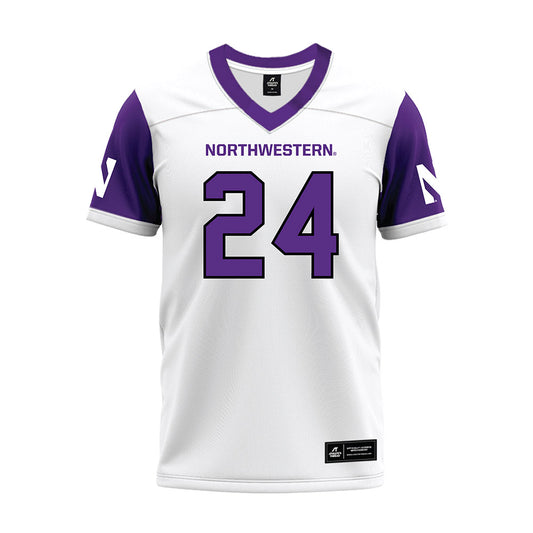 Northwestern - NCAA Football : Jamaal Johnson - White Premium Football Jersey-0