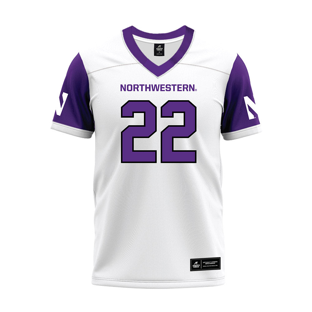 Northwestern - NCAA Football : Daniel Anderson - White Premium Football Jersey-0
