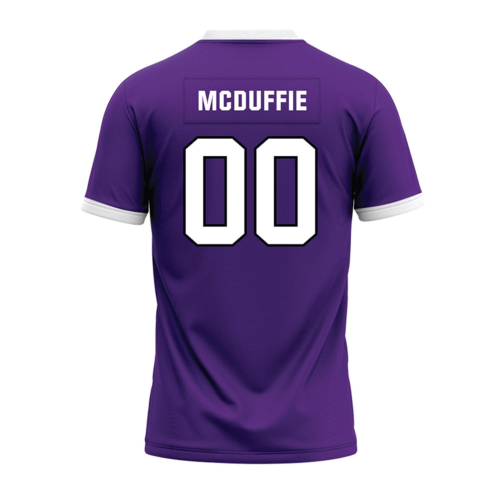 Northwestern - NCAA Football : Jaden McDuffie - Purple Premium Football Jersey-1