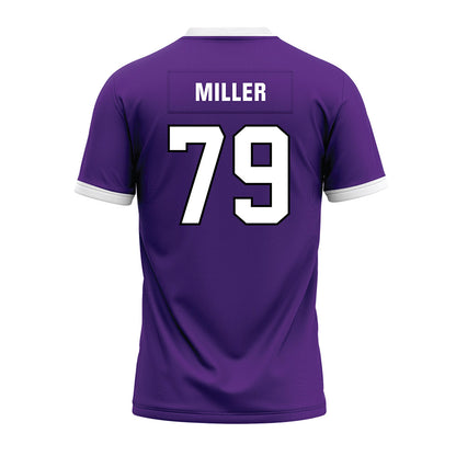 Northwestern - NCAA Football : Jacob Miller - Purple Premium Football Jersey-1