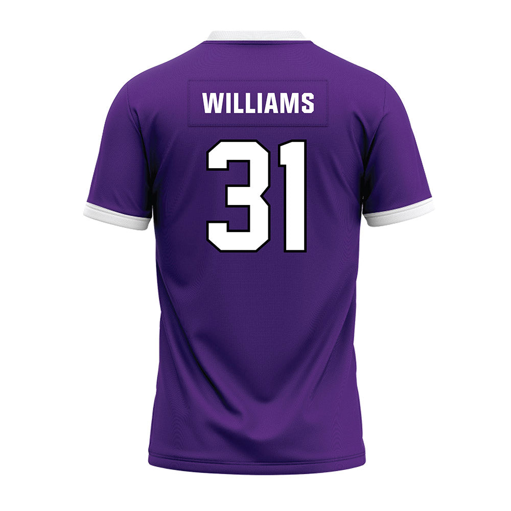 Northwestern - NCAA Football : Tito Williams - Purple Premium Football Jersey-1