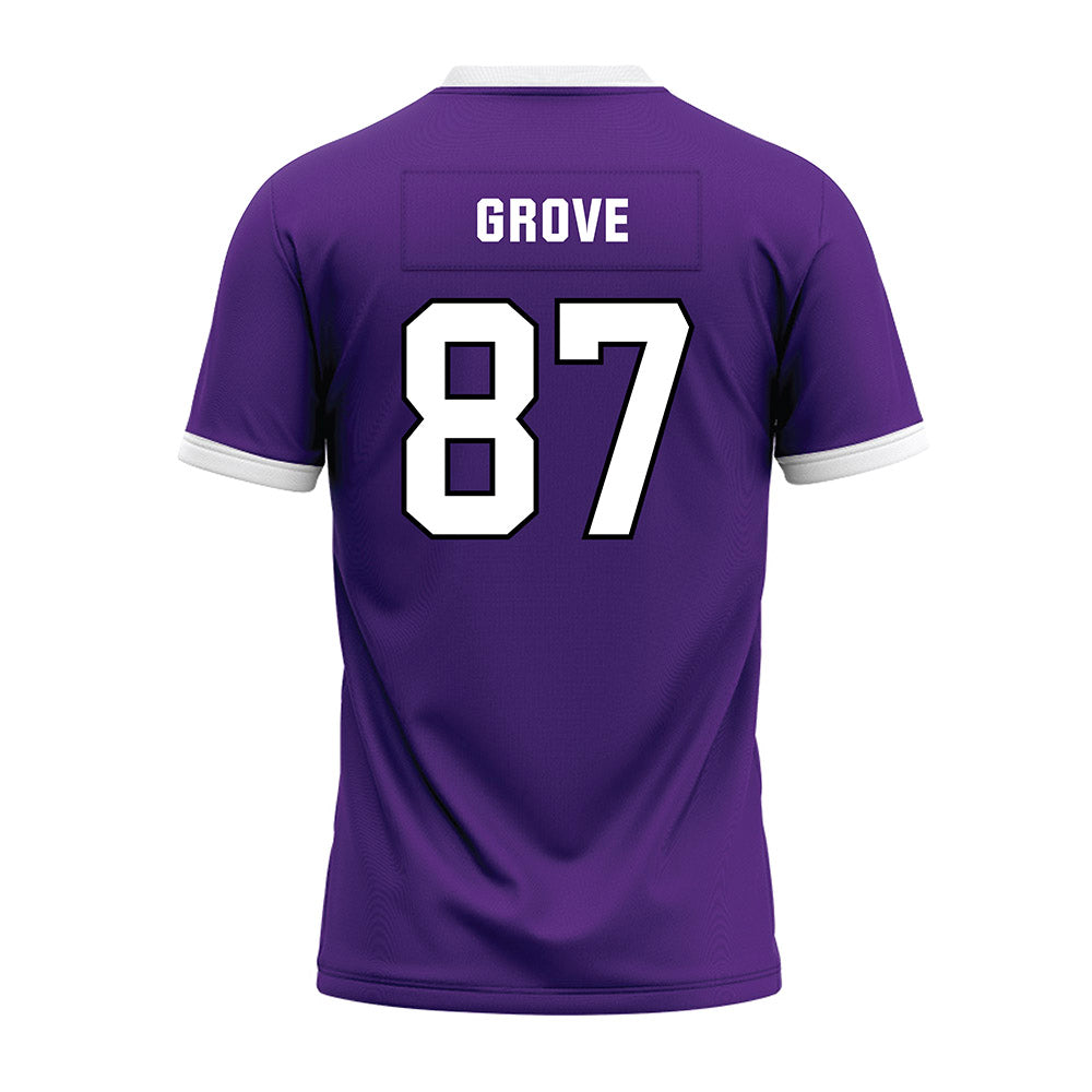 Northwestern - NCAA Football : Carson Grove - Purple Premium Football Jersey-1