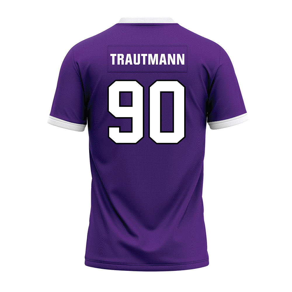 Northwestern - NCAA Football : Jack Trautmann - Purple Premium Football Jersey-1