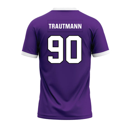 Northwestern - NCAA Football : Jack Trautmann - Purple Premium Football Jersey-1