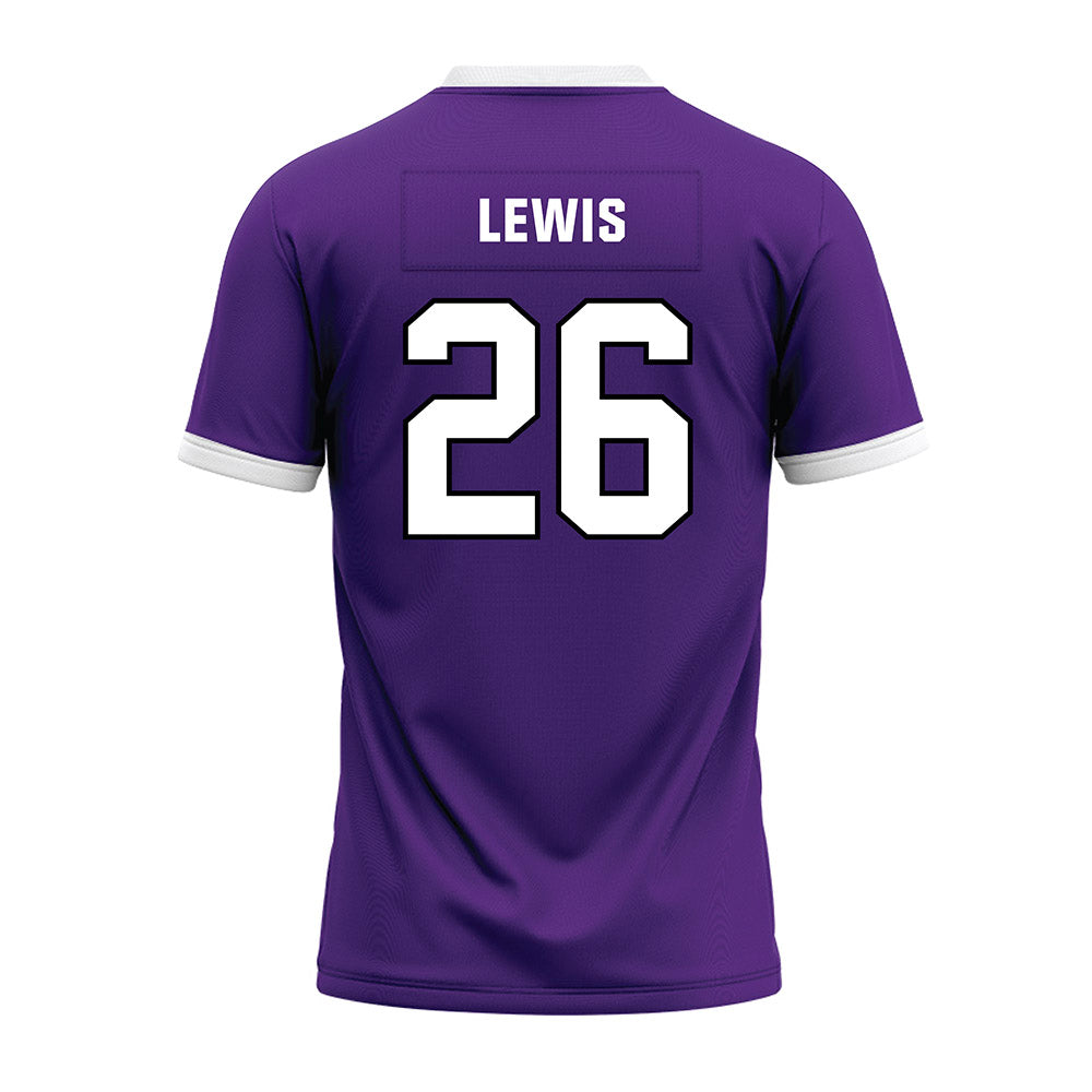 Northwestern - NCAA Football : Jalen Lewis - Purple Premium Football Jersey