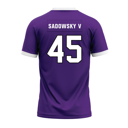 Northwestern - NCAA Football : Jack Sadowsky V - Purple Premium Football Jersey-1