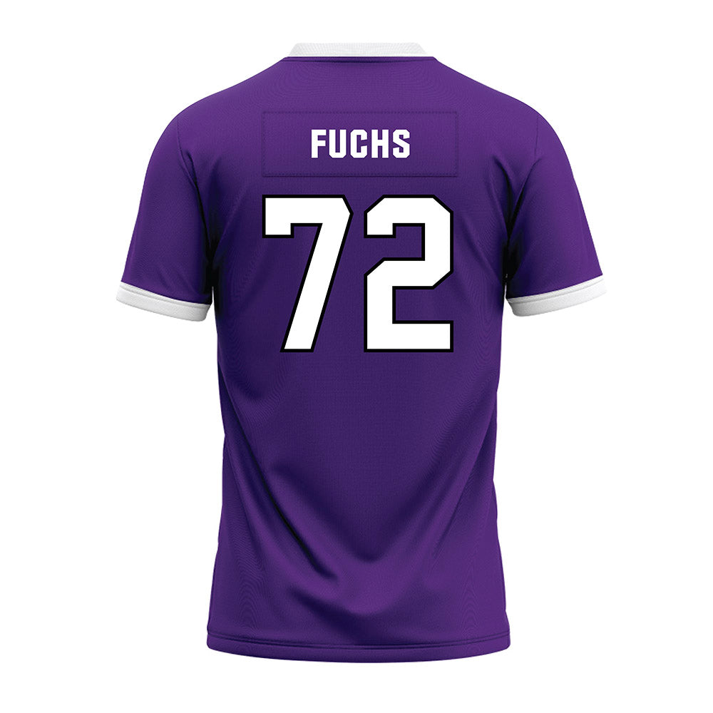 Northwestern - NCAA Football : Jack Fuchs - Purple Premium Football Jersey-1