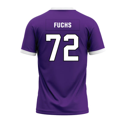 Northwestern - NCAA Football : Jack Fuchs - Purple Premium Football Jersey-1