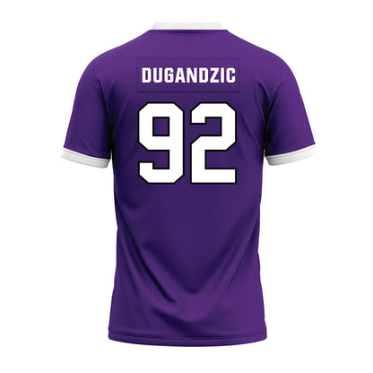 Northwestern - NCAA Football : Nikola Dugandzic - Purple Premium Football Jersey-1