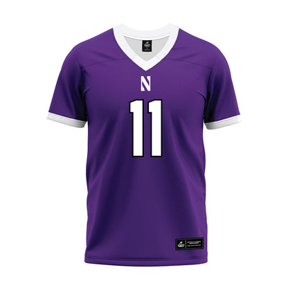 Northwestern - NCAA Football : Keaton Reinke - Purple Premium Football Jersey-0