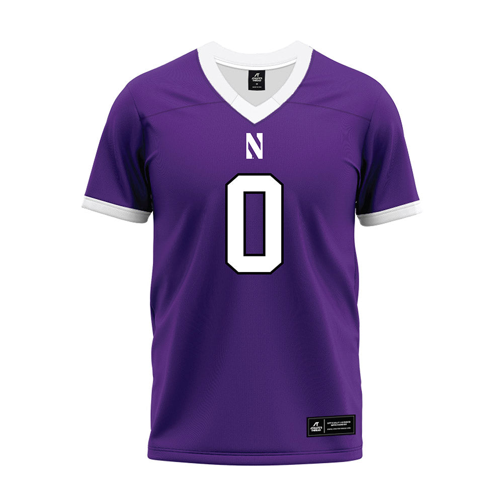 Northwestern - NCAA Football : Noah Sur - Purple Premium Football Jersey-0