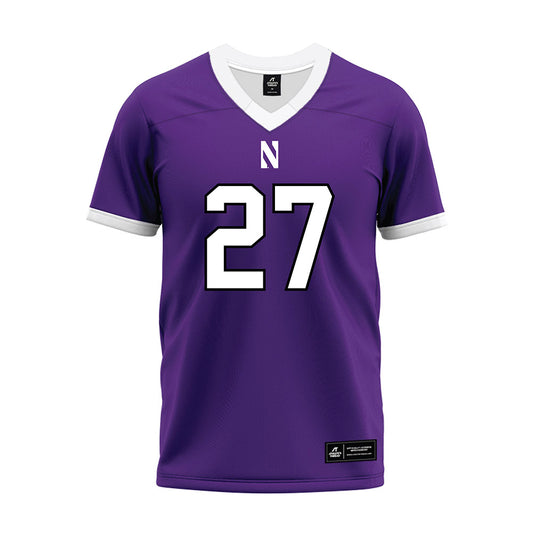 Northwestern - NCAA Football : Jack Oyola - Purple Premium Football Jersey