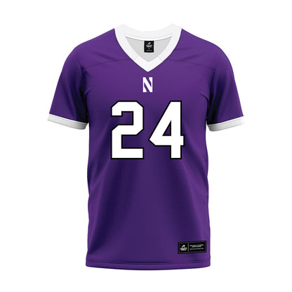 Northwestern - NCAA Football : Jamaal Johnson - Purple Premium Football Jersey-0