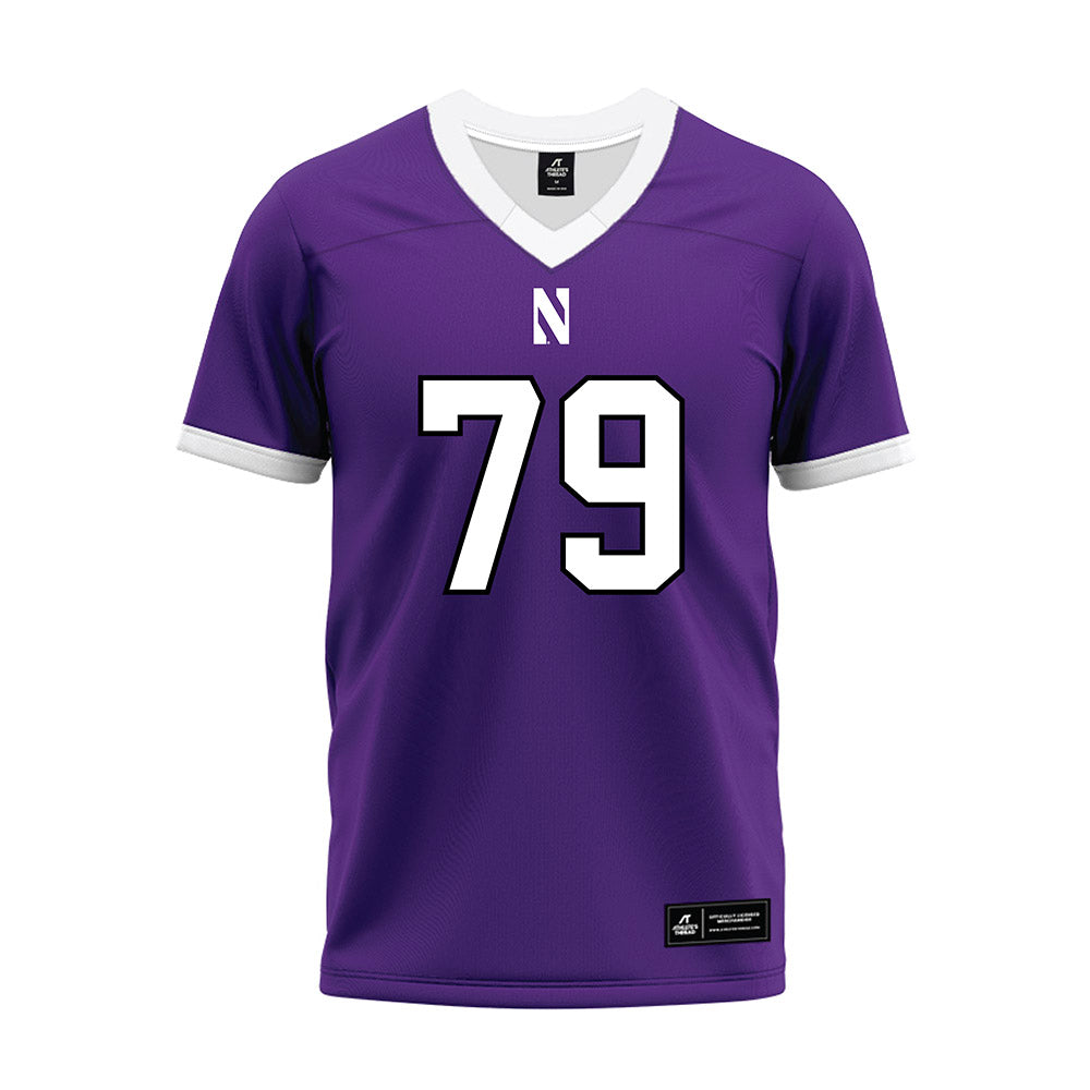 Northwestern - NCAA Football : Jacob Miller - Purple Premium Football Jersey-0