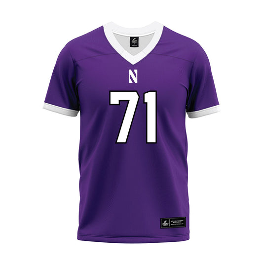 Northwestern - NCAA Football : Dennis Rahouski - Purple Premium Football Jersey-0