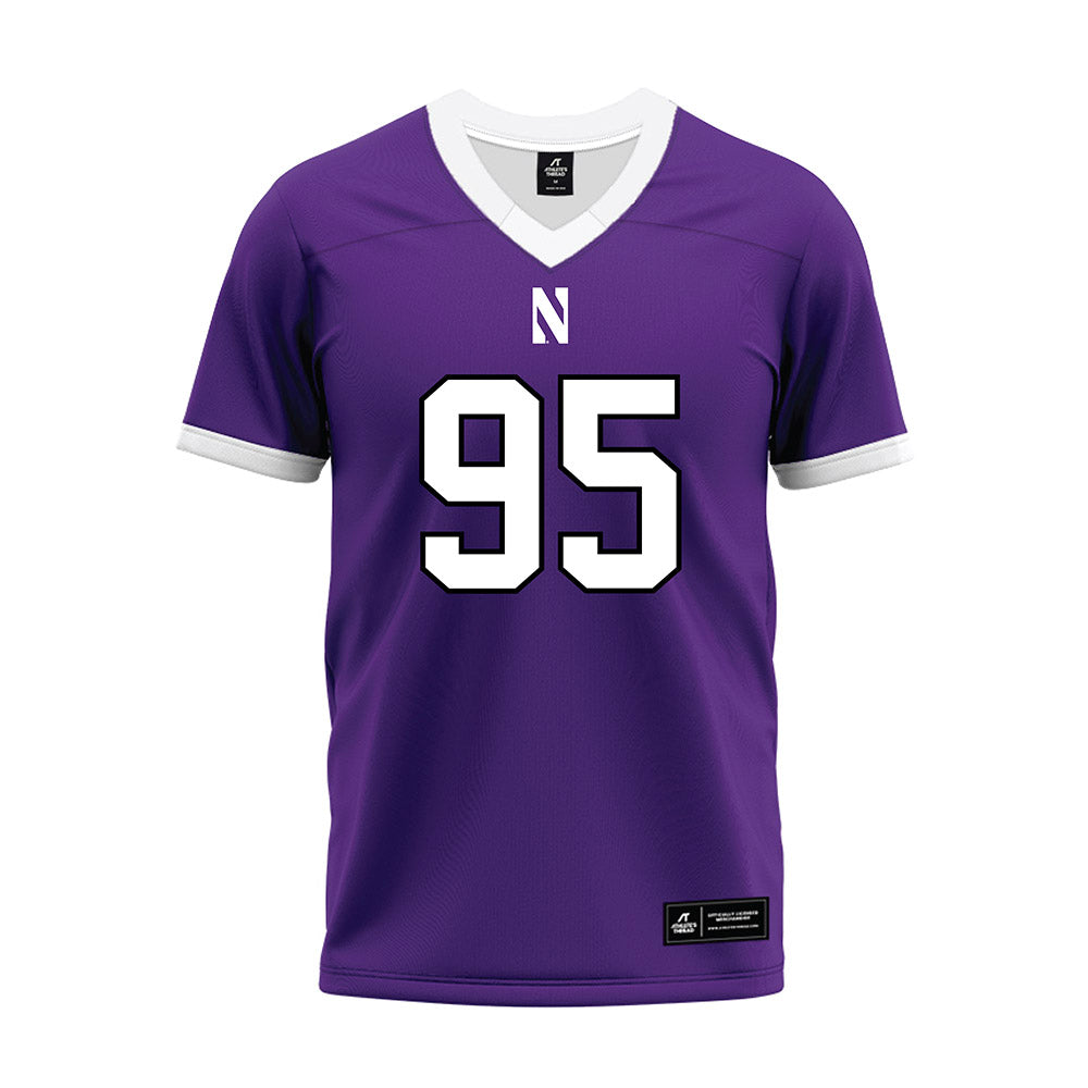 Northwestern - NCAA Football : Mason Mayne - Purple Premium Football Jersey-0