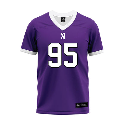 Northwestern - NCAA Football : Mason Mayne - Purple Premium Football Jersey-0