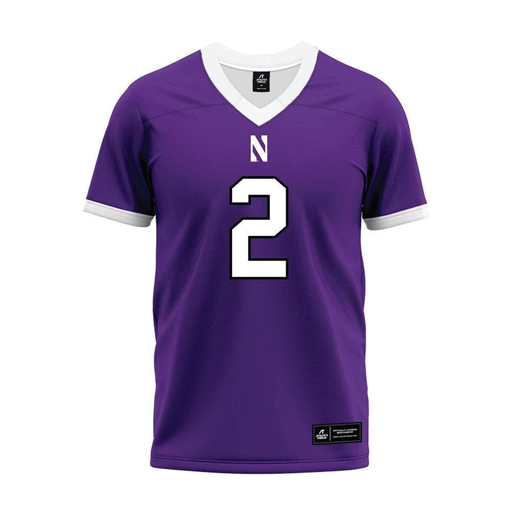 Northwestern - NCAA Football : Ryan Boe - Purple Premium Football Jersey