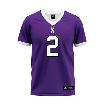 Northwestern - NCAA Football : Ryan Boe - Purple Premium Football Jersey