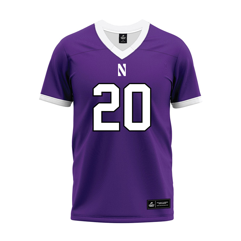 Northwestern - NCAA Football : Chase Farrell - Purple Premium Football Jersey-0