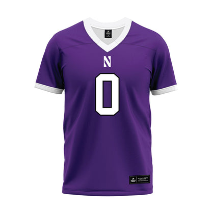Northwestern - NCAA Football : Alijah Jones - Purple Premium Football Jersey-0