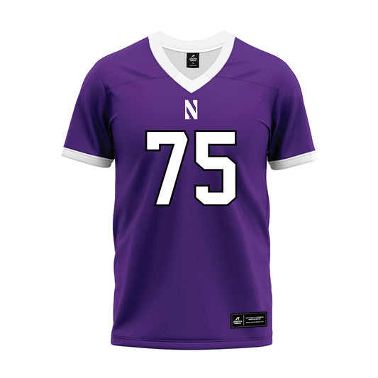Northwestern - NCAA Football : Arkel Anugwom - Purple Premium Football Jersey-0