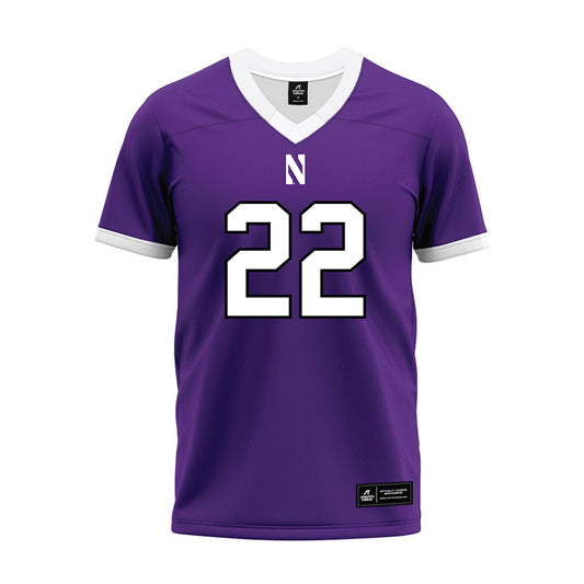 Northwestern - NCAA Football : Terrion Hicks - Purple Premium Football Jersey-0