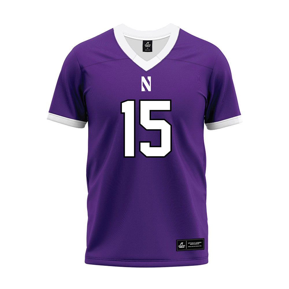 Northwestern - NCAA Football : Brendan Flakes - Purple Premium Football Jersey