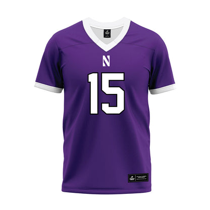 Northwestern - NCAA Football : Brendan Flakes - Purple Premium Football Jersey