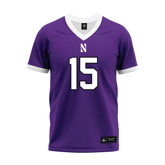 Northwestern - NCAA Football : Brendan Flakes - Purple Premium Football Jersey