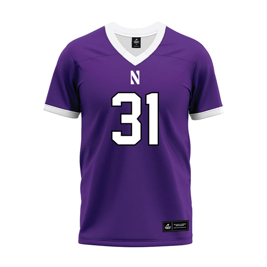Northwestern - NCAA Football : Tito Williams Jr. - Purple Premium Football Jersey-0
