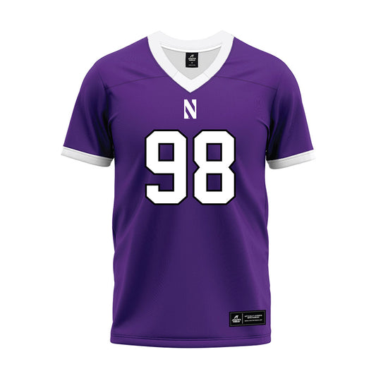 Northwestern - NCAA Football : Landon Lauter - Purple Premium Football Jersey-0