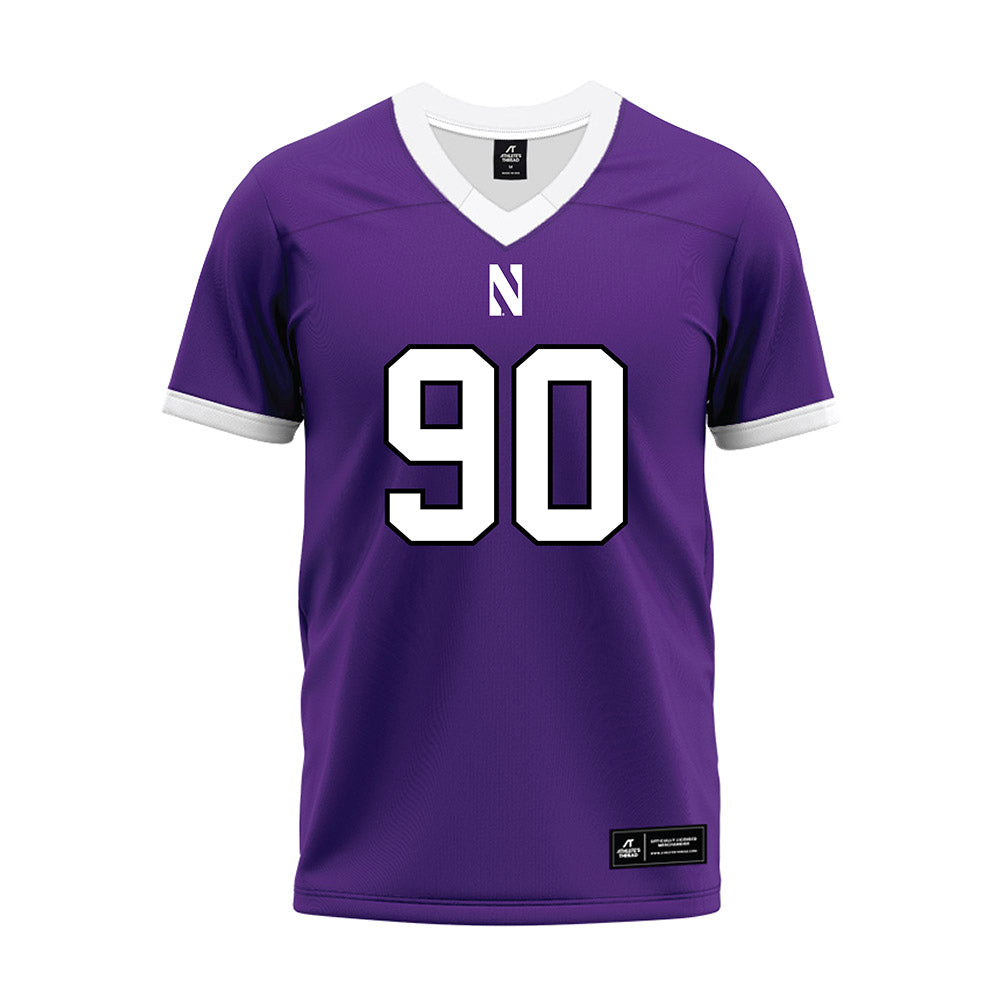 Northwestern - NCAA Football : Jack Trautmann - Purple Premium Football Jersey-0