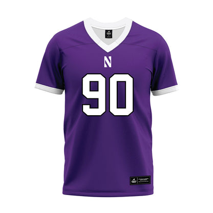 Northwestern - NCAA Football : Jack Trautmann - Purple Premium Football Jersey-0