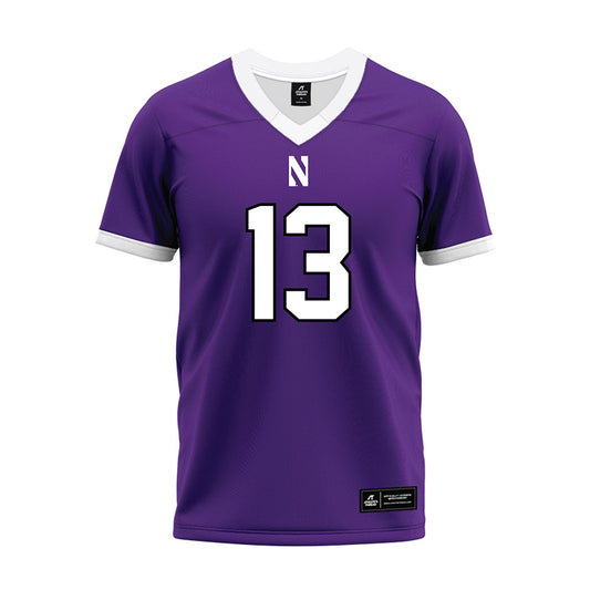 Northwestern - NCAA Football : Gavin Frakes - Purple Premium Football Jersey-0