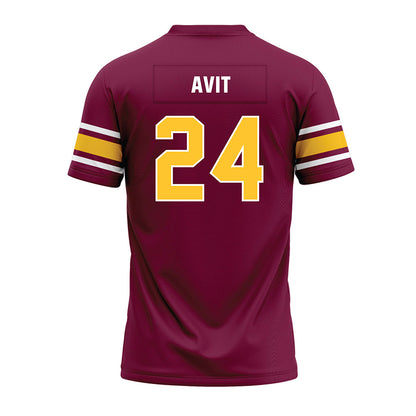 Arizona State - NCAA Football : David Avit - Maroon Premium Football Jersey-1